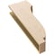 Ekena Millwork 6"W x 12"D x 36"H Thin Van Buren Rough Cedar Woodgrain TimberThane Corbel, Primed Tan CORUR06X12X36VANRCPR - alternate 6